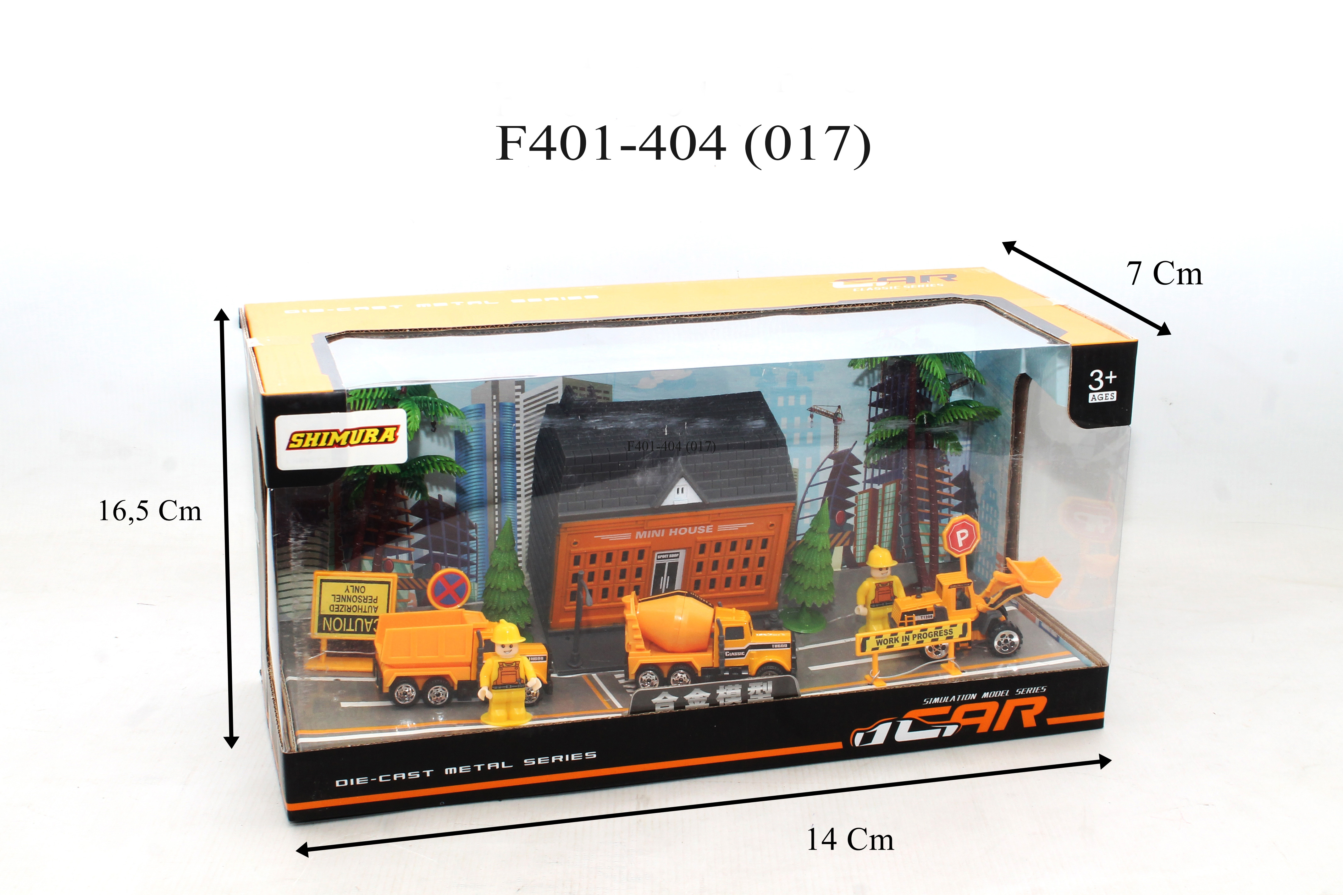 D/c Rumah+Truk Kontruksi Acc Cars Box Wind @24