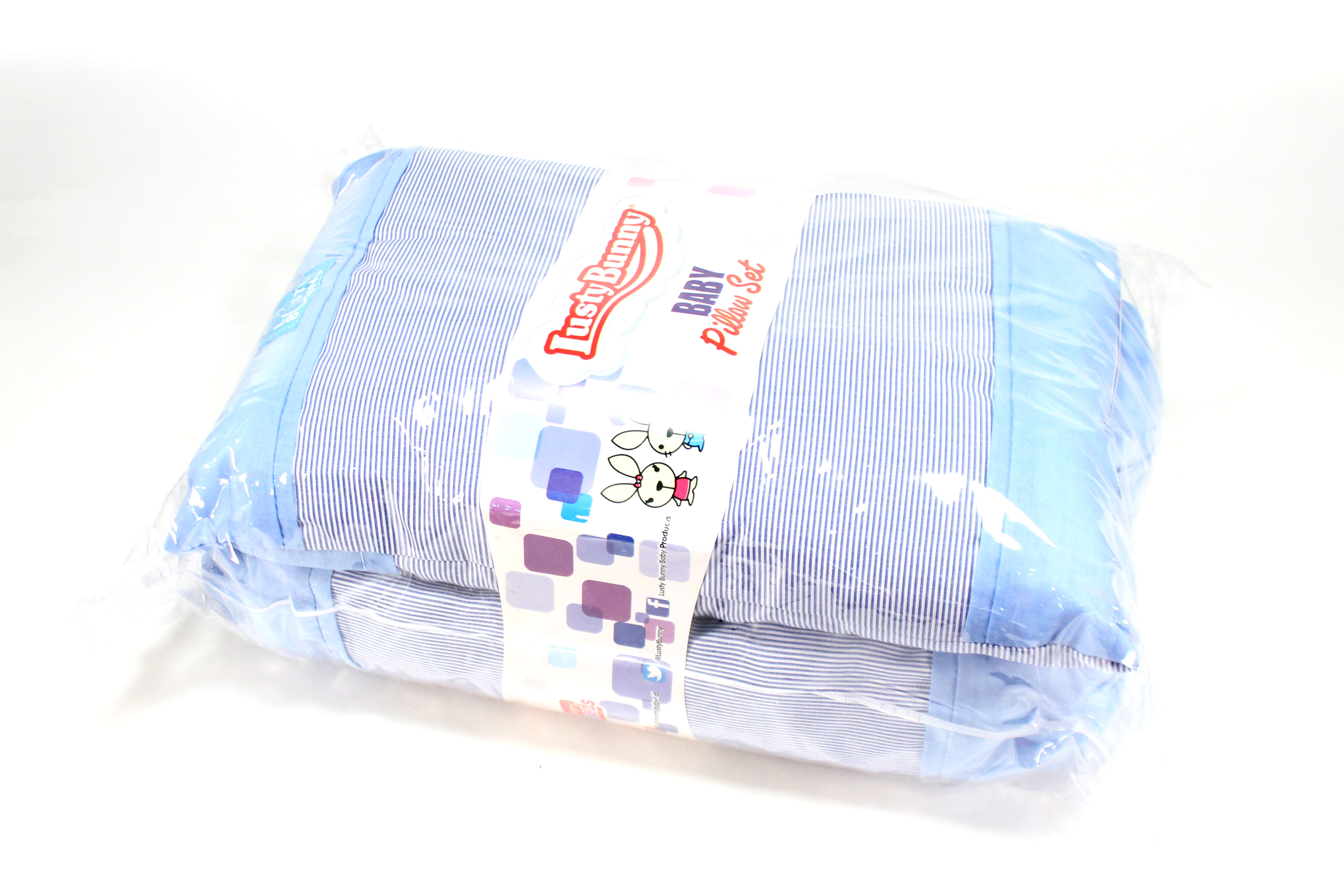 Bantal+Guling Set Stripe Lusty Bunny Ktg @6