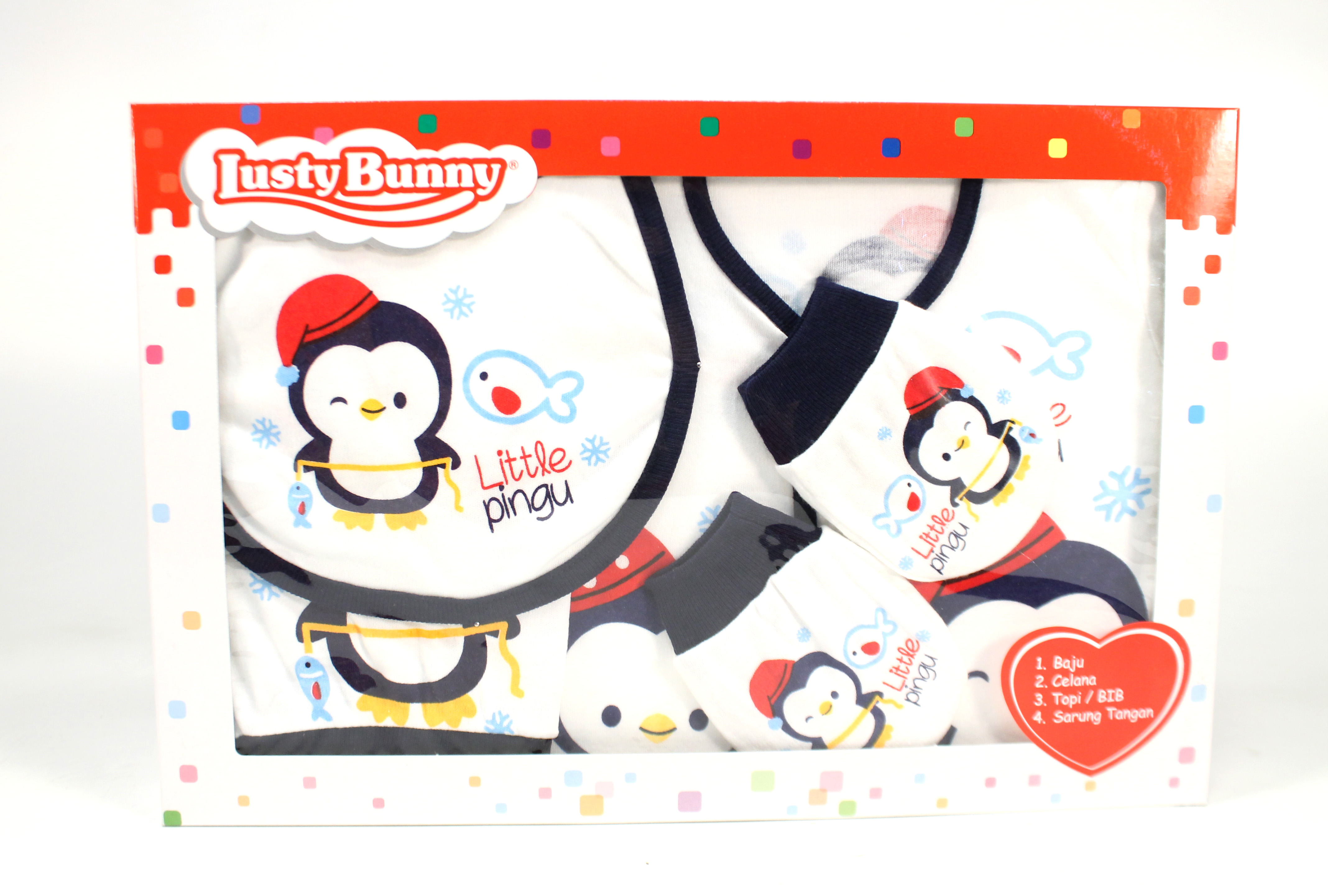 ^Pakaian Baby Set New Born Lusty Bunny Box Wind @24