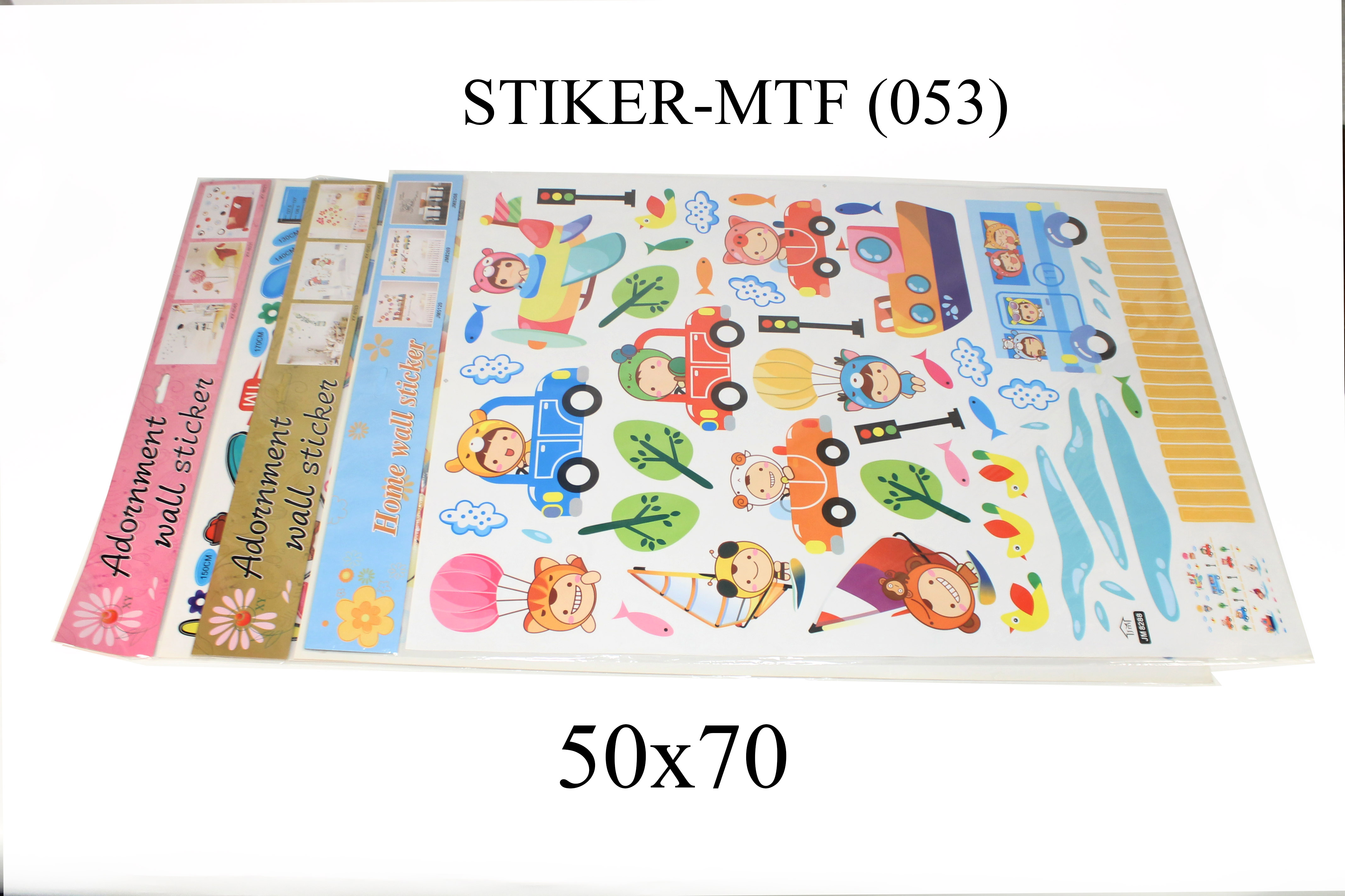 ^Sticker Transparan Motif Campur Uk.50x70 Ktg @300
