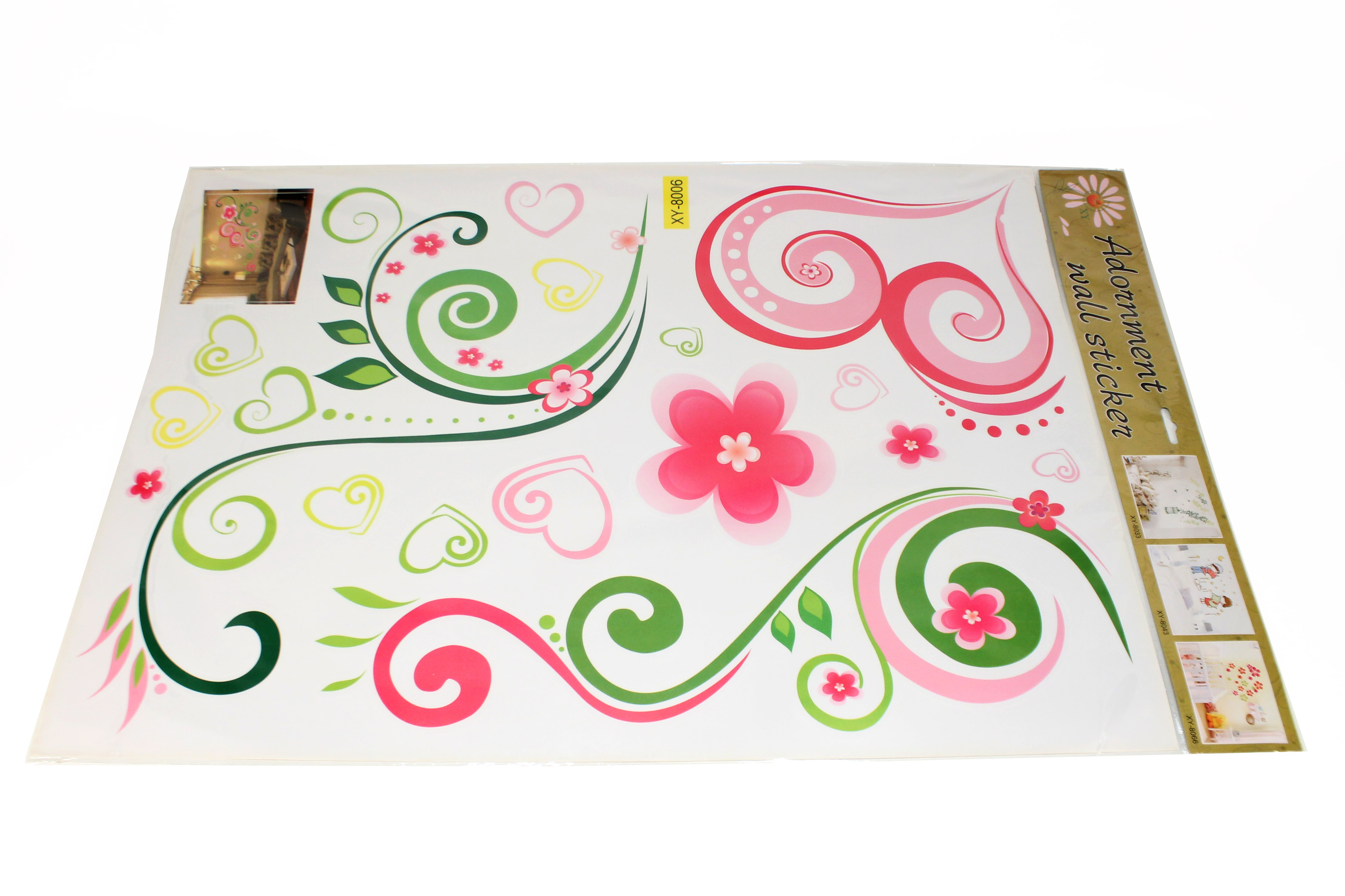 ^Sticker Transparan Motif Campur Uk.50x70 Ktg @300
