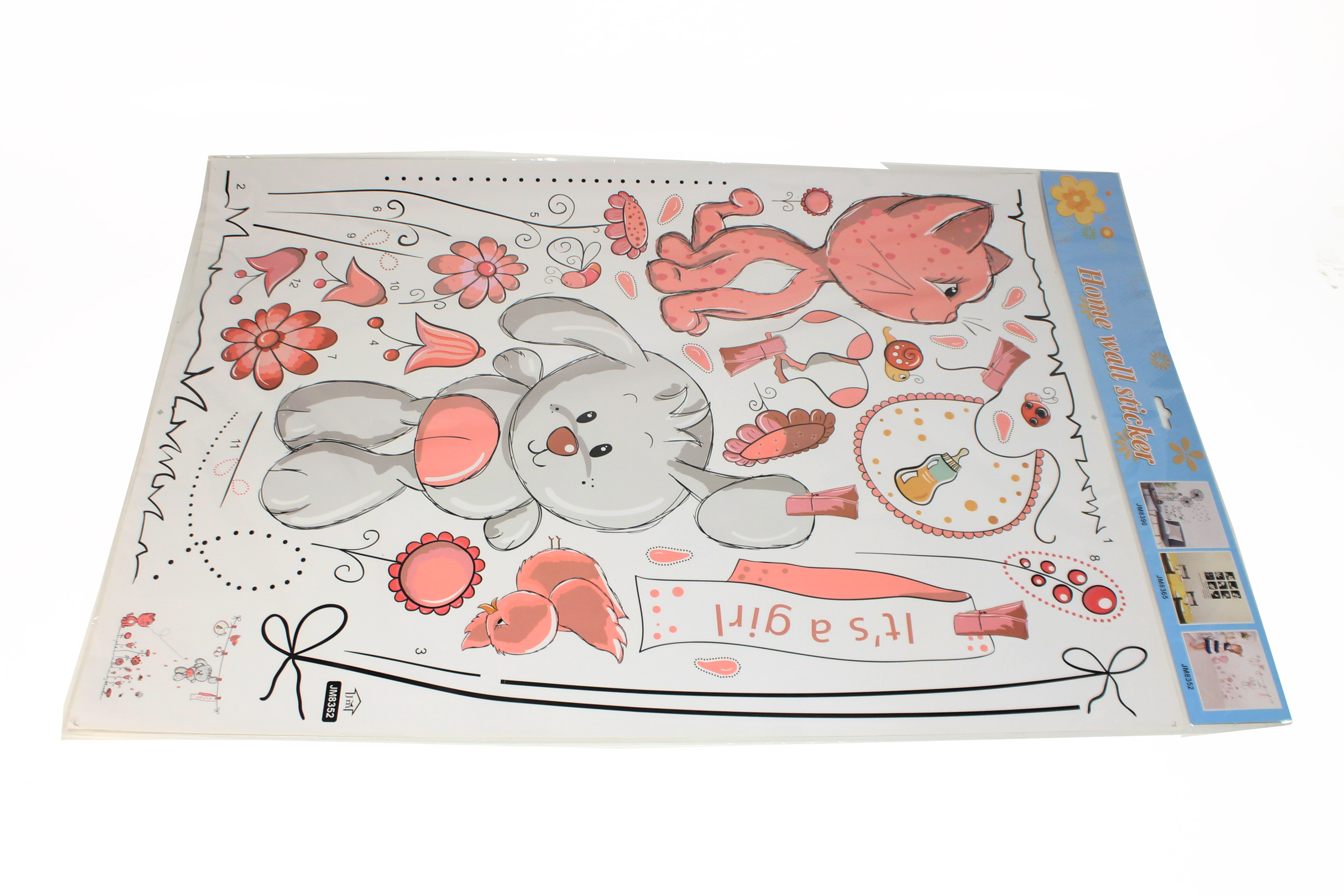 ^Sticker Transparan Motif Campur Uk.50x70 Ktg @300
