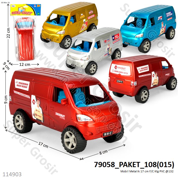 Mobil Metalik 17 cm F/C Ktg PVC @132