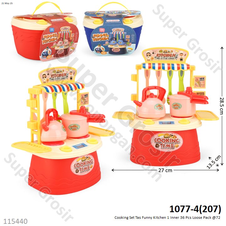 Cooking Set Tas Funny Kitchen 1 Inner 36 Pcs Loose Pack @72