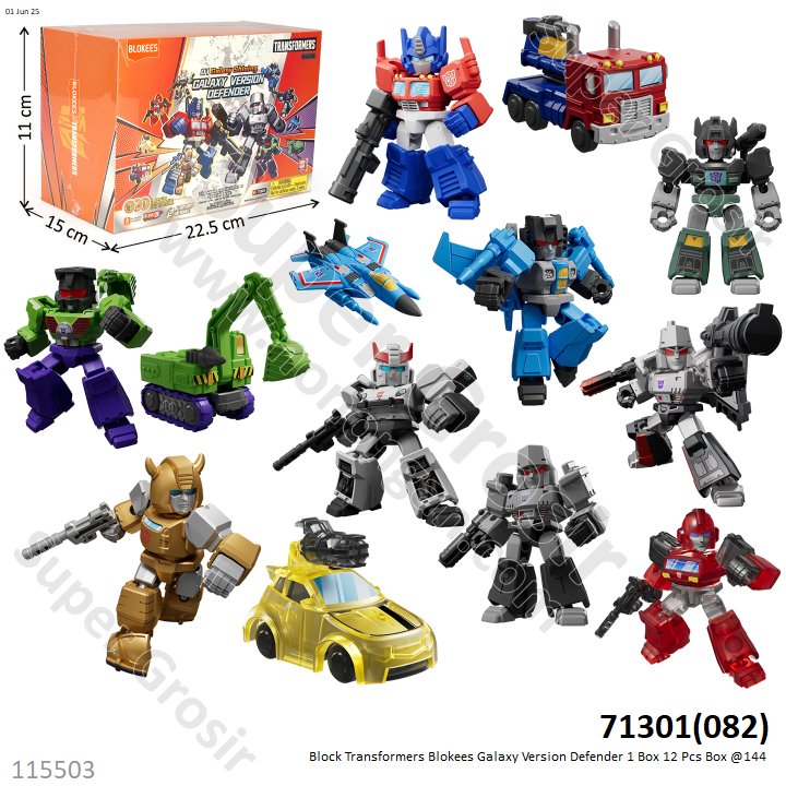 Block Transformers Blokees Defender Version 1 Box 12 Pcs Box @144