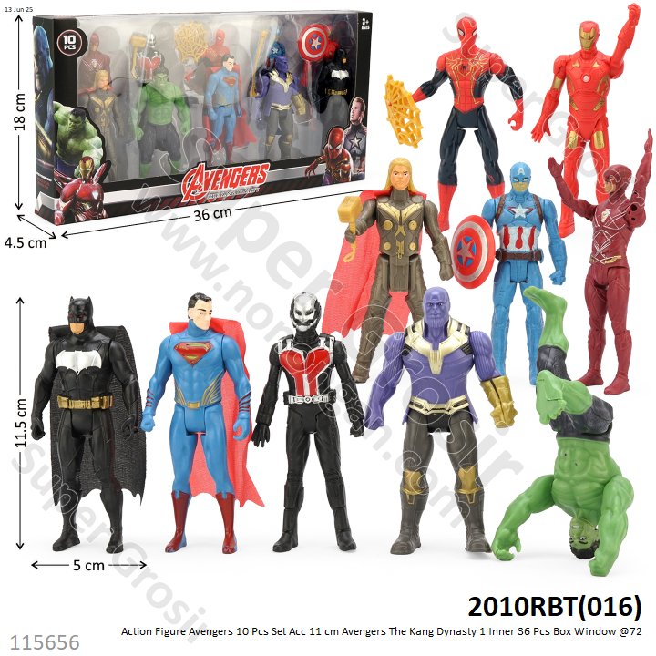 Action Figure Avengers 10 Pcs Set Acc 11 cm Avengers The Kang Dynasty 1 Inner 36 Pcs Box Window @72