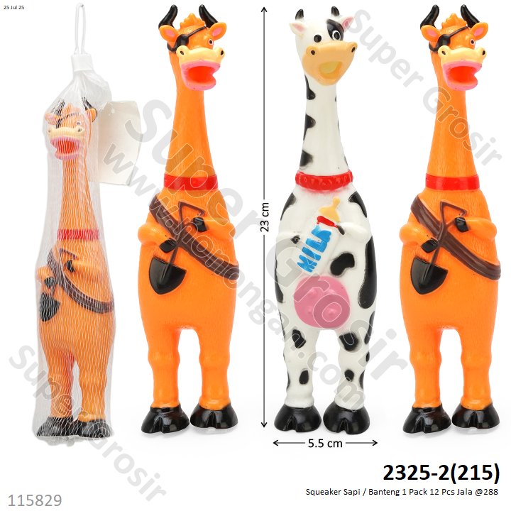 Squeaker Sapi / Banteng 1 Pack 12 Pcs Jala @288