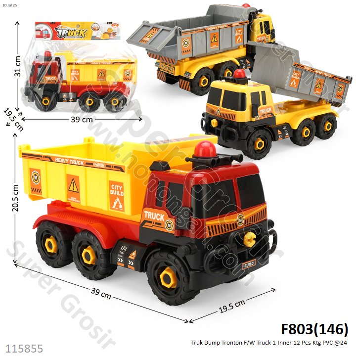 Truk Dump Tronton F/W Truck 1 Inner 12 Pcs Ktg PVC @24
