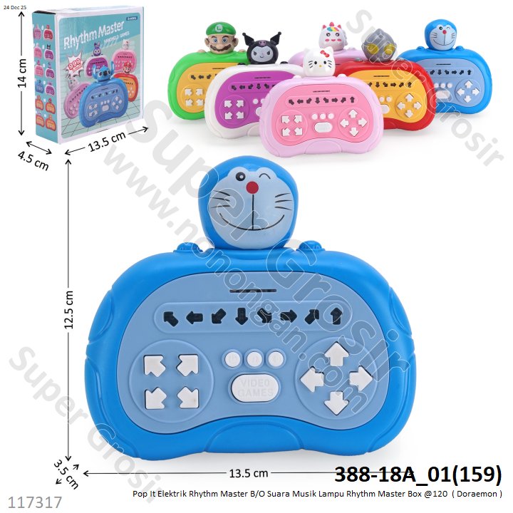 Pop It Elektrik Rhythm Master B/O Suara Musik Lampu Rhythm Master Box @120