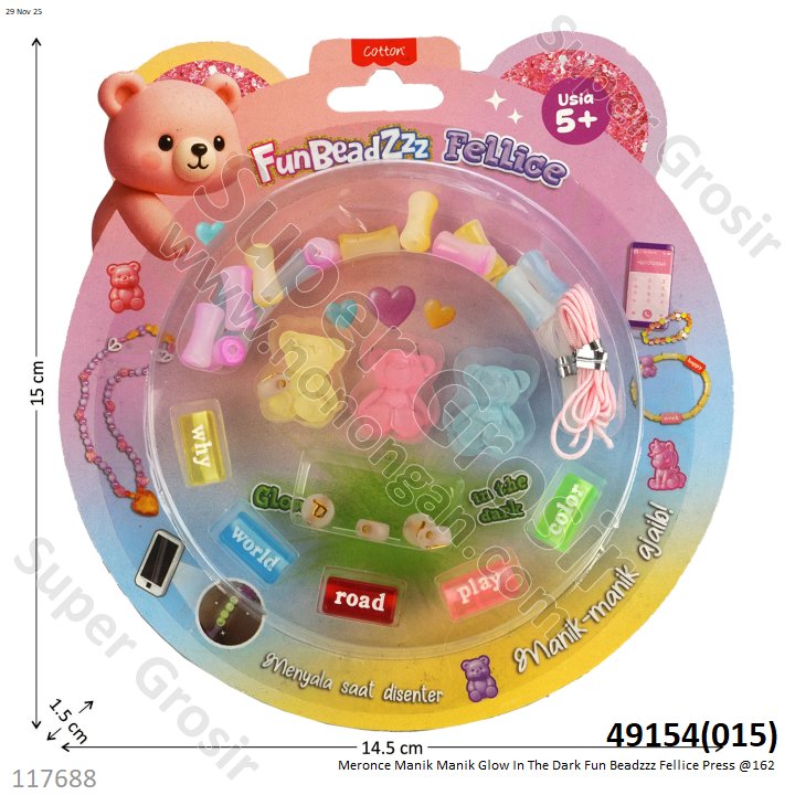 Meronce Manik Manik Glow In The Dark Fun Beadzzz Fellice Press @162