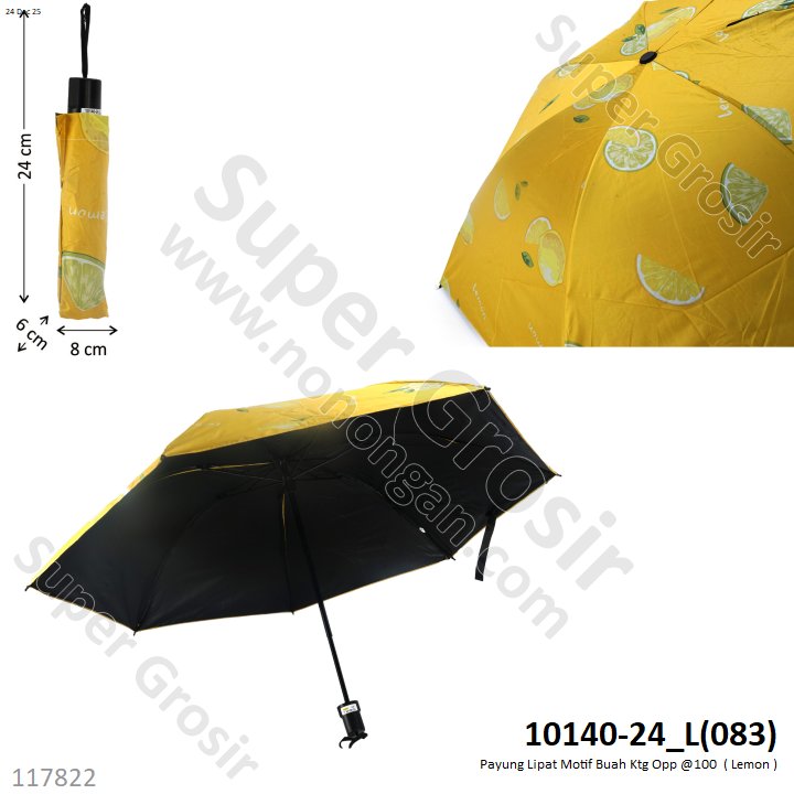 Payung Lipat Motif Buah Ktg Opp @100