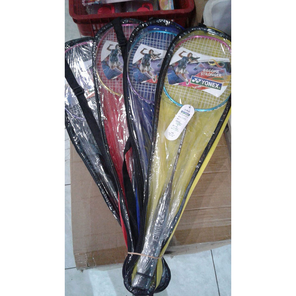 Raket Badminton Besi 64 cm Yonex Become Stronger 1 Ikat 6 Pcs Tas @300
