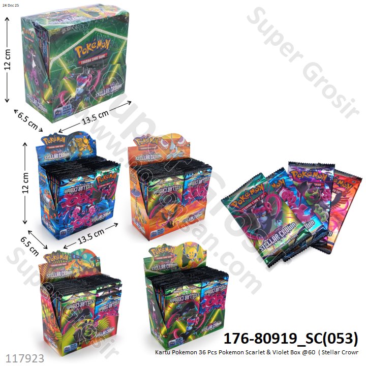 Kartu Pokemon 36 Pcs Pokemon Scarlet &amp; Violet Box @60