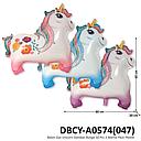 Balon Gas Unicorn Gambar Bunga 50 Pcs 3 Warna Pack Plastik @60