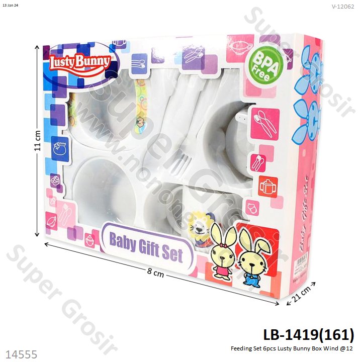 Feeding Set 6pcs Lusty Bunny Box Wind @12