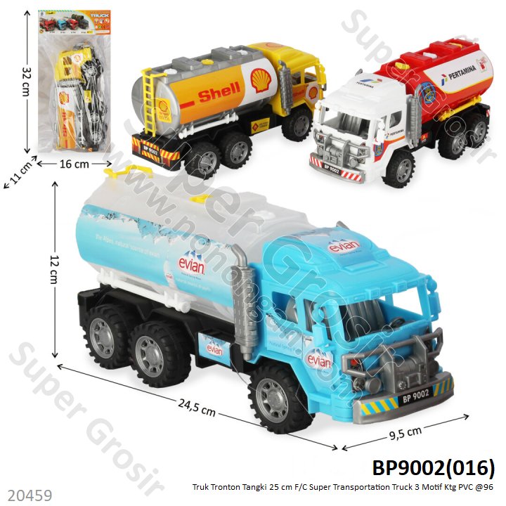 Truk Tangki Tronton 25 cm F/C Super Transportation Truck Ktg PVC @96