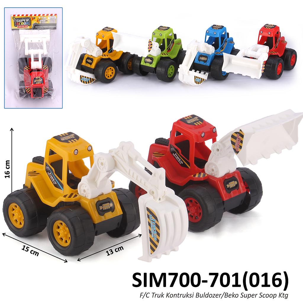 Truk Konstruksi F/C Bulldozer/Excavator Super Scoop 4 Warna Ktg Opp @60
