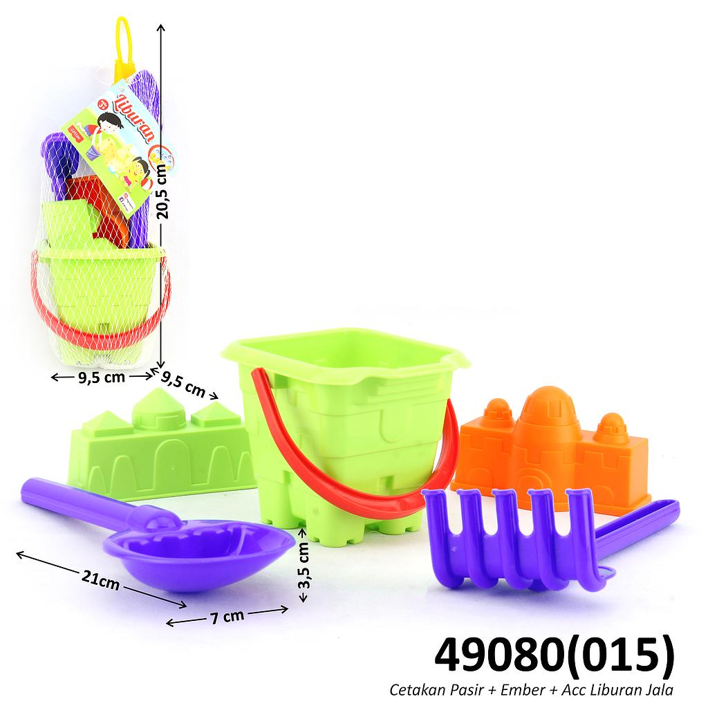 Cetakan Pasir Kastil Set Ember dan Acc Jala @84