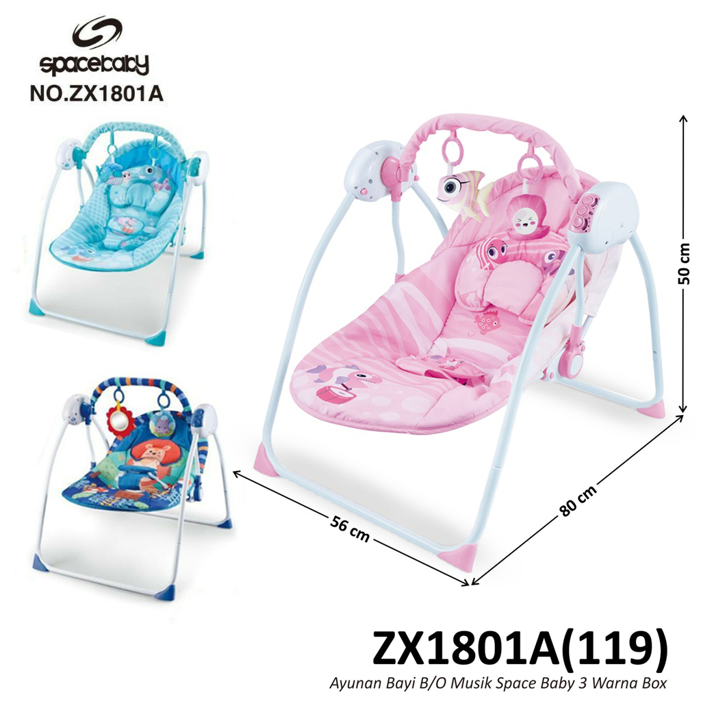 Baby Bouncer B/O Musik Space Baby 3 Warna Box @4
