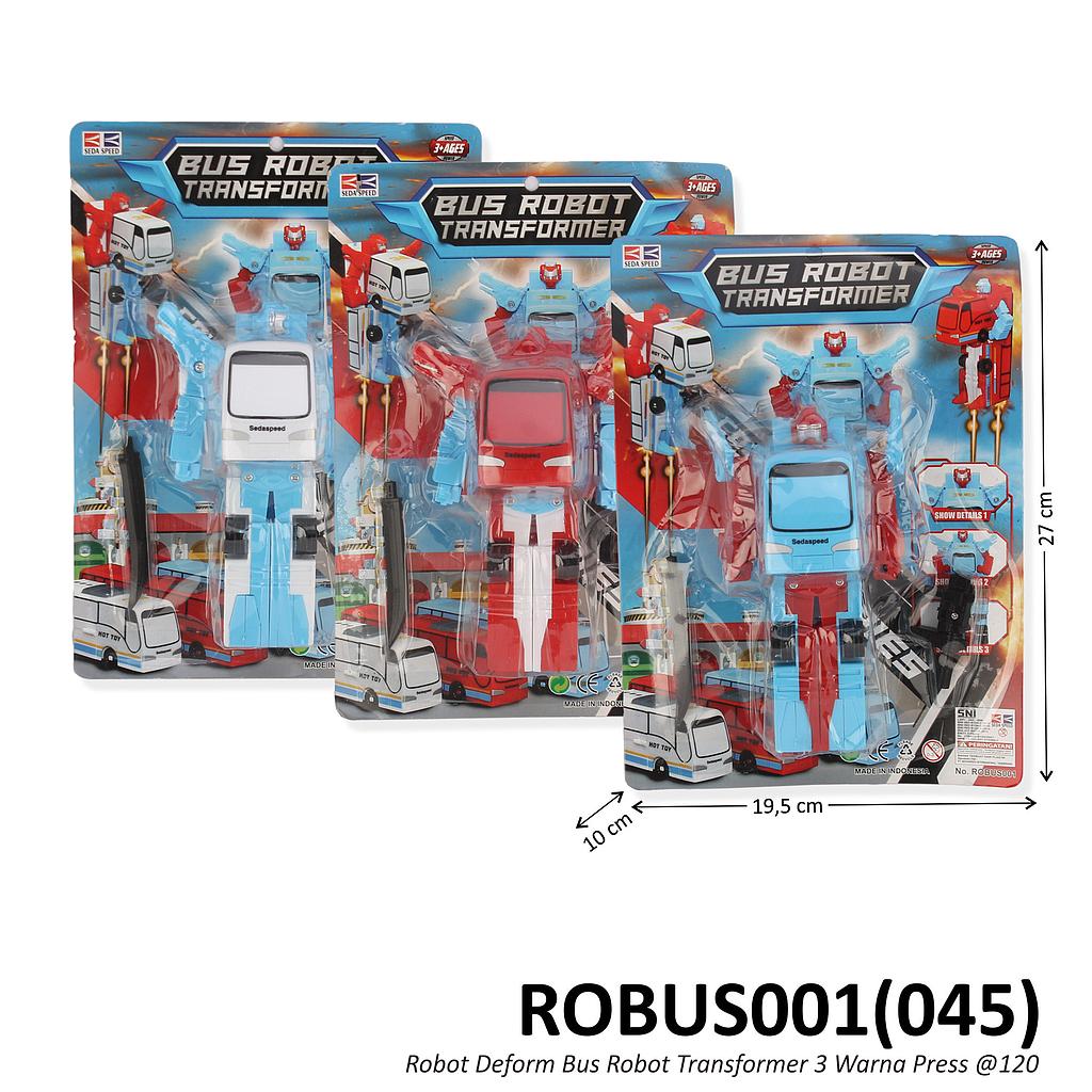 Robot Deform Bus Robot Transformer 3 Warna Press @120