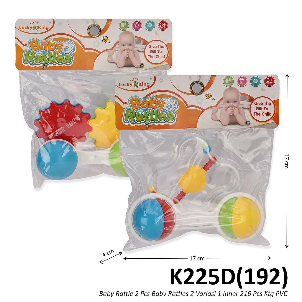 Baby Rattle 2 Pcs Baby Rattles 2 Variasi 1 Inner 216 Pcs Ktg PVC @432