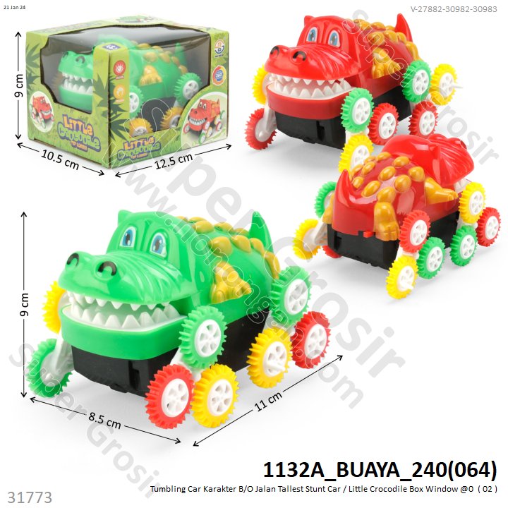 Tumbling Car Karakter B/O Stunt Car Box Window @0