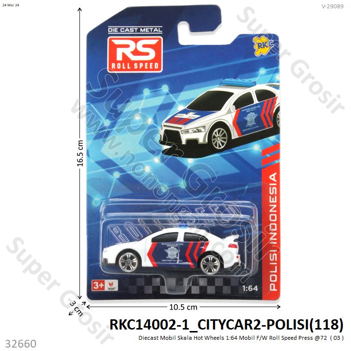 Diecast Mobil Skala Hot Wheels 1:64 Mobil F/W Roll Speed Press @72