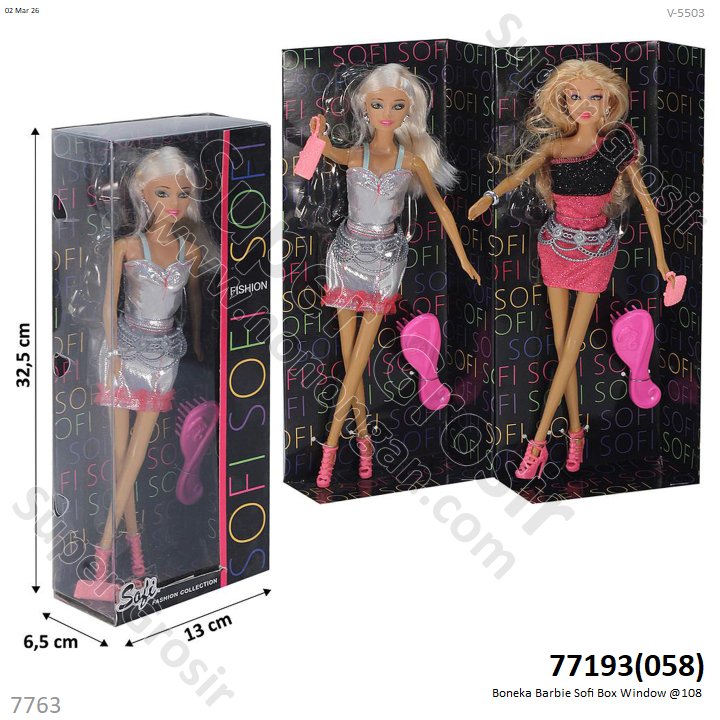 Boneka Barbie Sofi Box Window @108