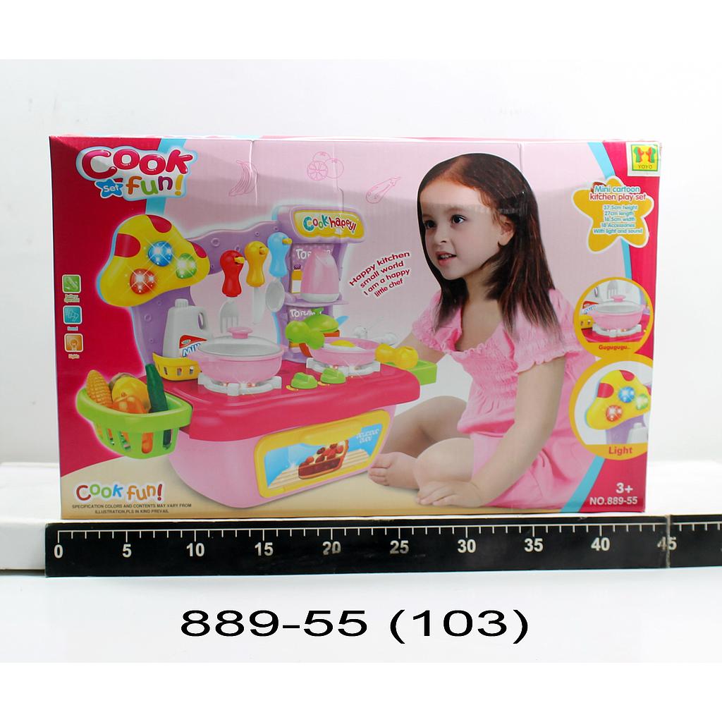 Kitchen Set + Acc Cooking Fun Set Box @24