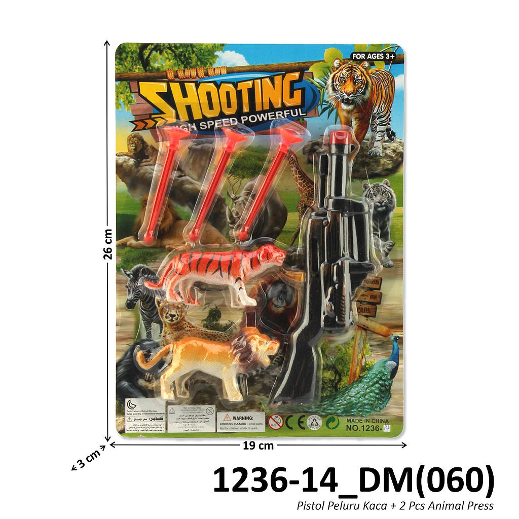 Senapan Peluru Kaca Set Target Hewan 2 Pcs Shooting Press @288