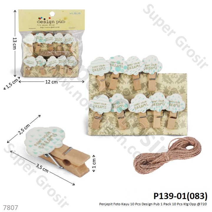 Penjepit Foto Decoration Clip 1Pack 10pcs @720