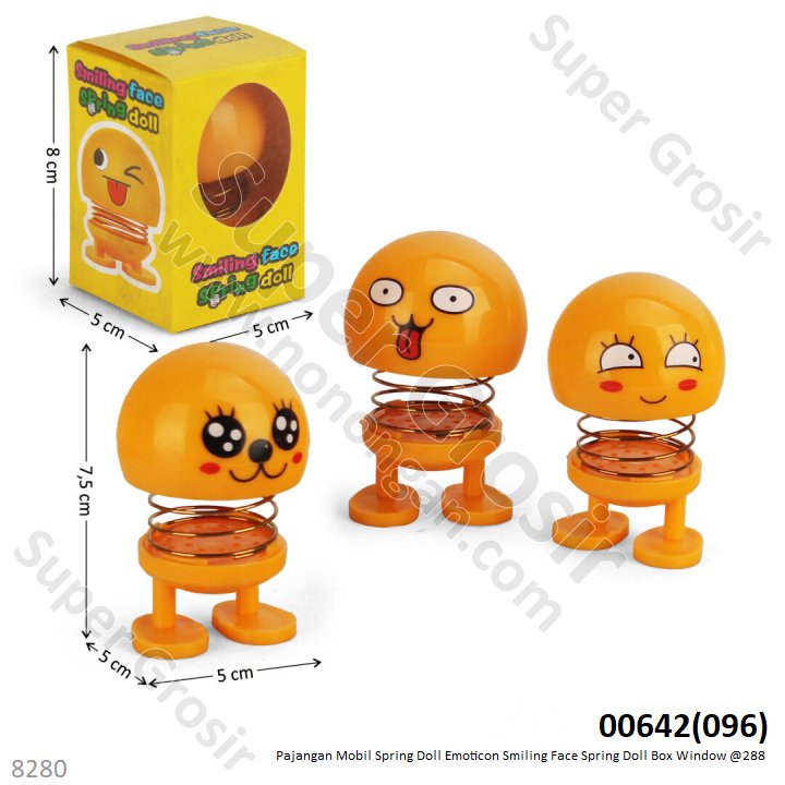 Spring Doll Emoticon Smiling Face Box Window @288