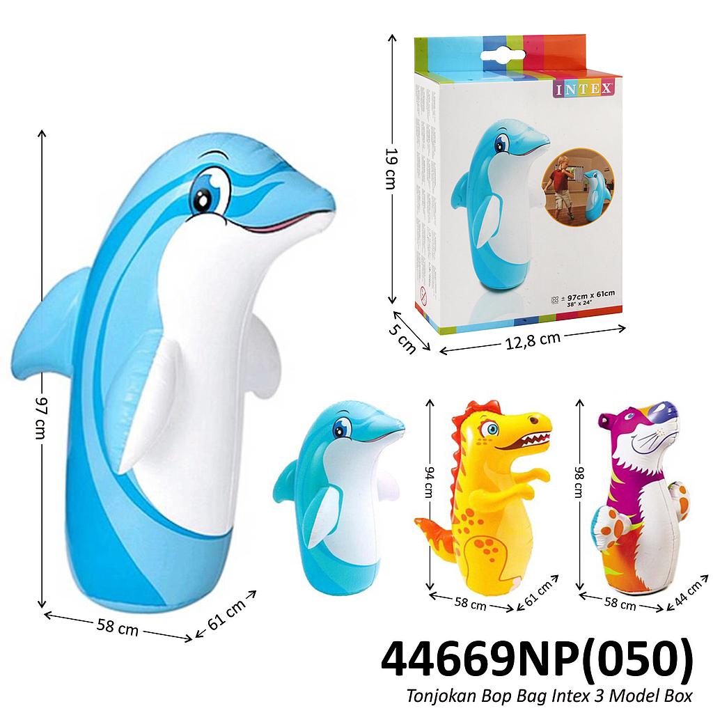 Mainan Tiup Balon Tinju Hewan Intex 3 Model Box @24