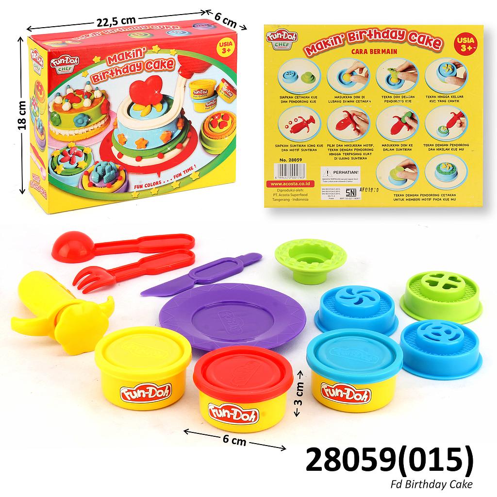 Fun-Doh Makin Birthday Cake Box @60