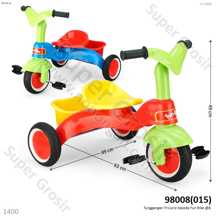 Tunggangan Sepeda Roda 3 Fun Bike @8