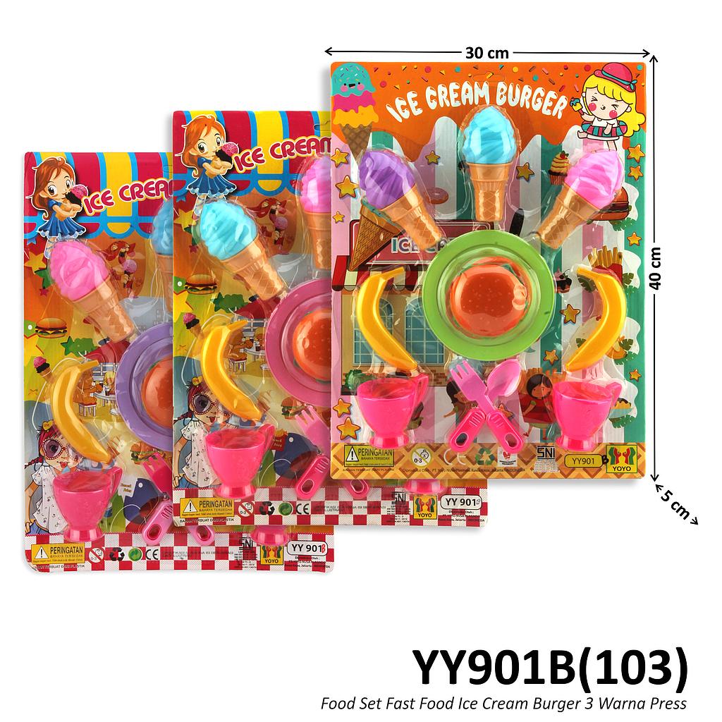 Food Set Ice Cream Burger Press @60