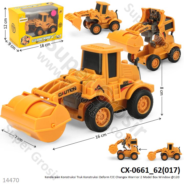 Truk Konstruksi Deform Changex Warrior 2 Model Box Window @120