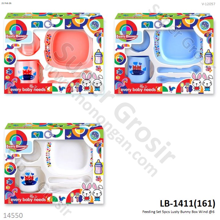 Feeding Set 5pcs Lusty Bunny Box Wind @6