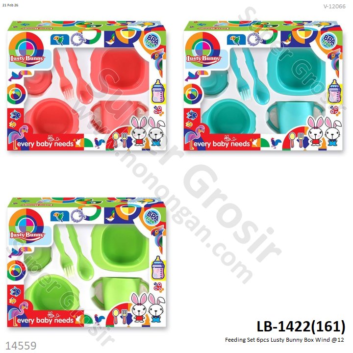 Feeding Set 6pcs Lusty Bunny Box Wind @12