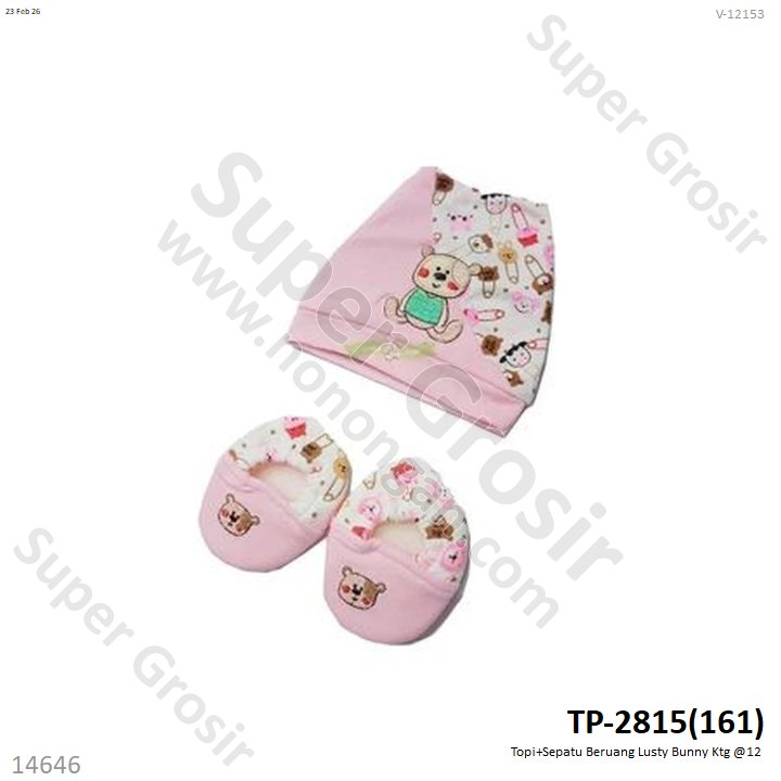 Topi+Sepatu Beruang Lusty Bunny Ktg @12
