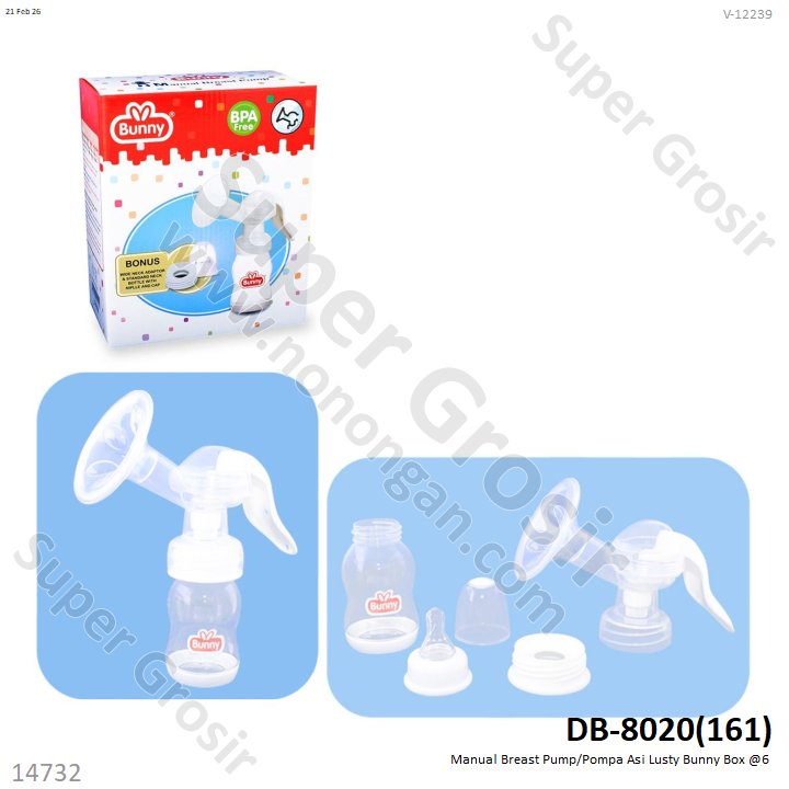 Manual Breast Pump/Pompa Asi Lusty Bunny Box @6