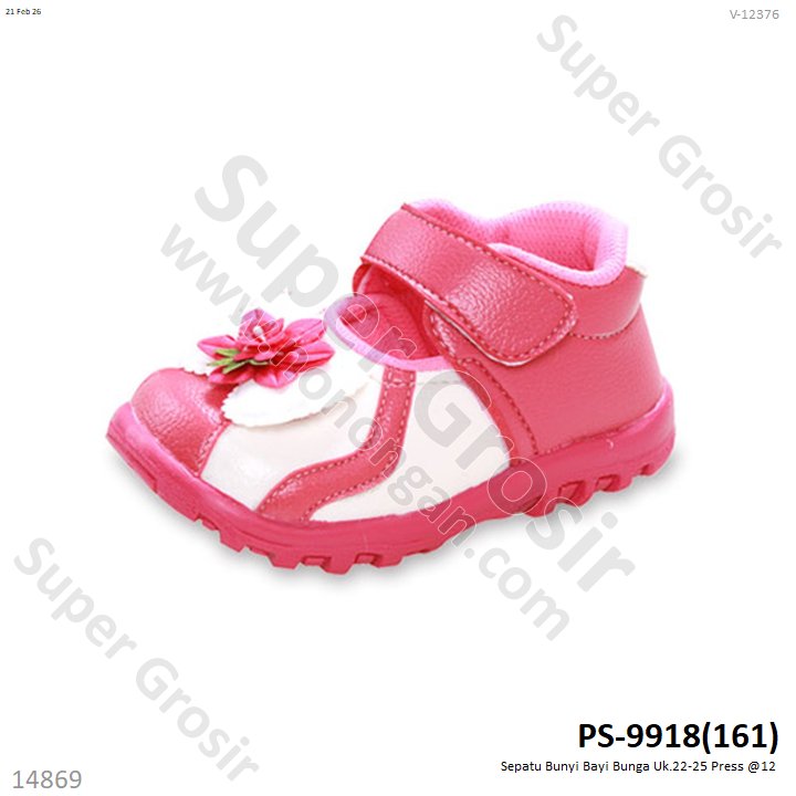 Sepatu Bunyi Bayi Bunga Uk.22-25 Press @12