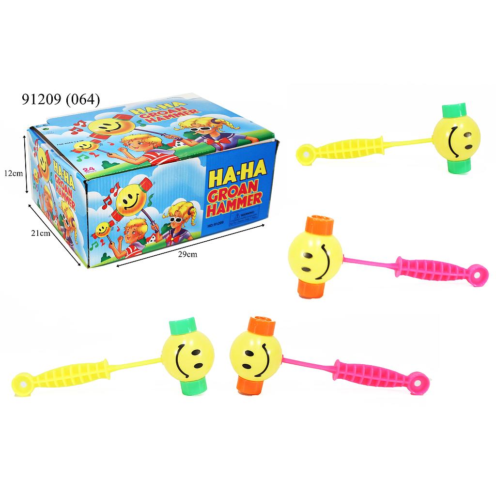 Squaker Palu Emoticon Smile HAHA Groan Hammer 1 Box 24 Pcs Loose Pack @576