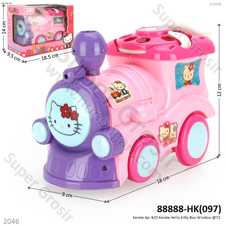 Kereta Api B/O Kereta Hello Kitty Box Window @72