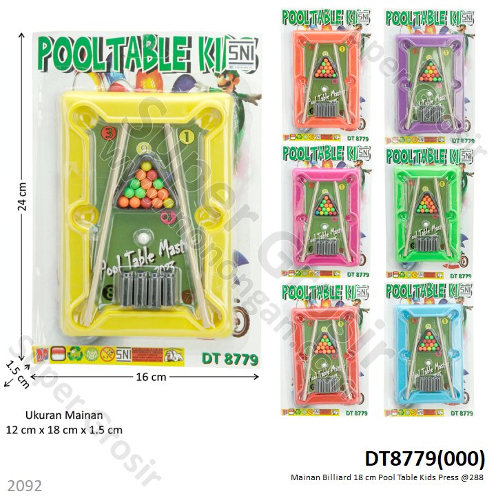 Billiard 18 cm Pool Table Kidz Press @288