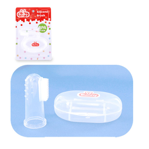 Silicone Finger Tooth Brush With Pp Box - 2204