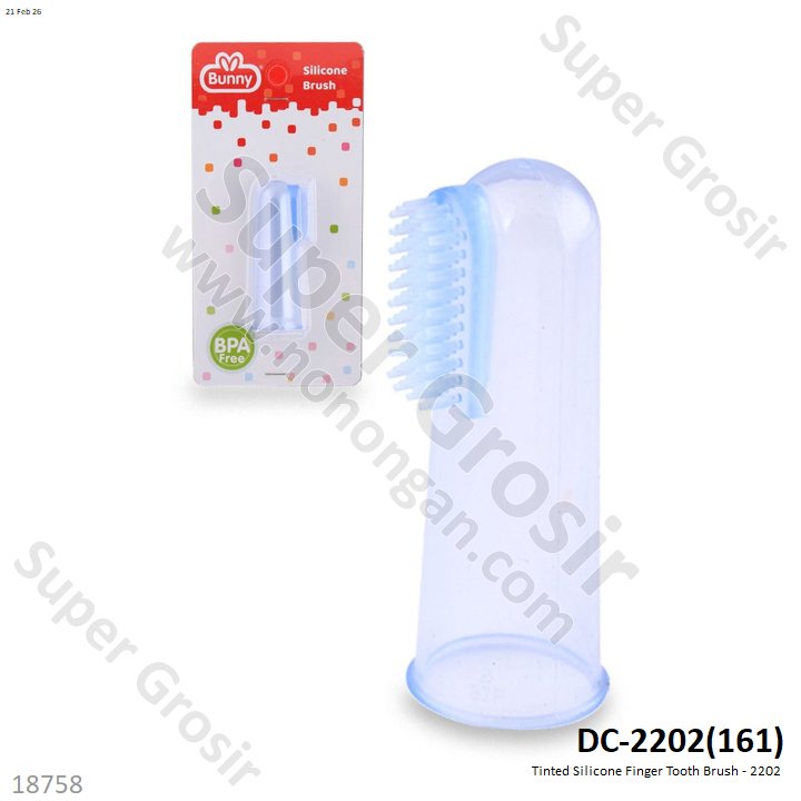 Tinted Silicone Finger Tooth Brush - 2202