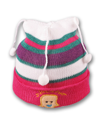 Topi Rajut 3 Bandul Tali + Apl - 2350