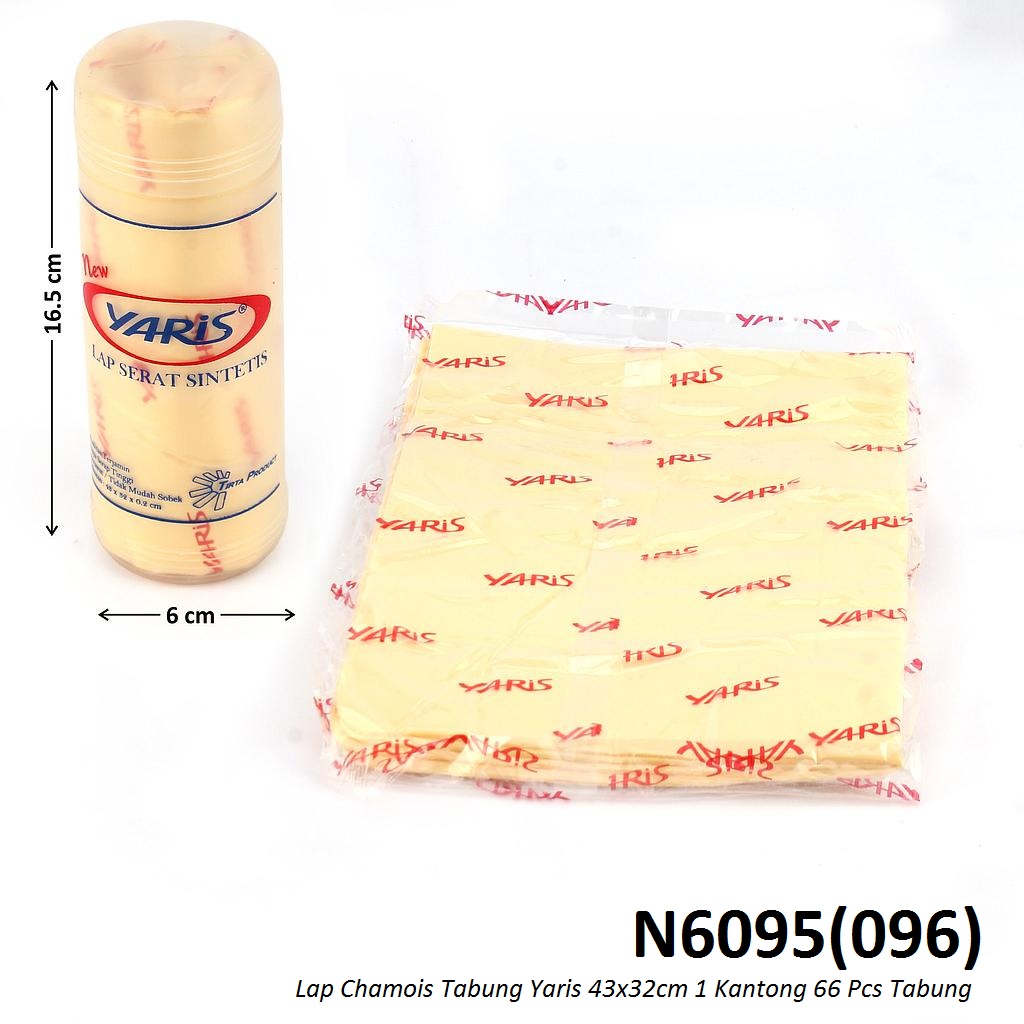 Lap Chamois / Kanebo Yaris 43x32 cm 1 Kantong 66 Pcs Tabung @330