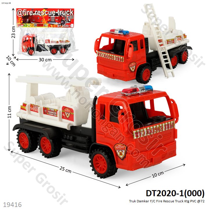 Truk Damkar F/C Fire Rescue Truck Ktg PVC @72